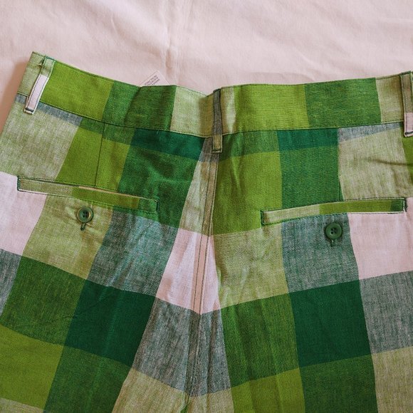 DIO MODA AUTHENTIC COLLECTION MEN'S CASUAL DRESS PLAID SHORTS - SIZE 36 - Picture 5 of 6